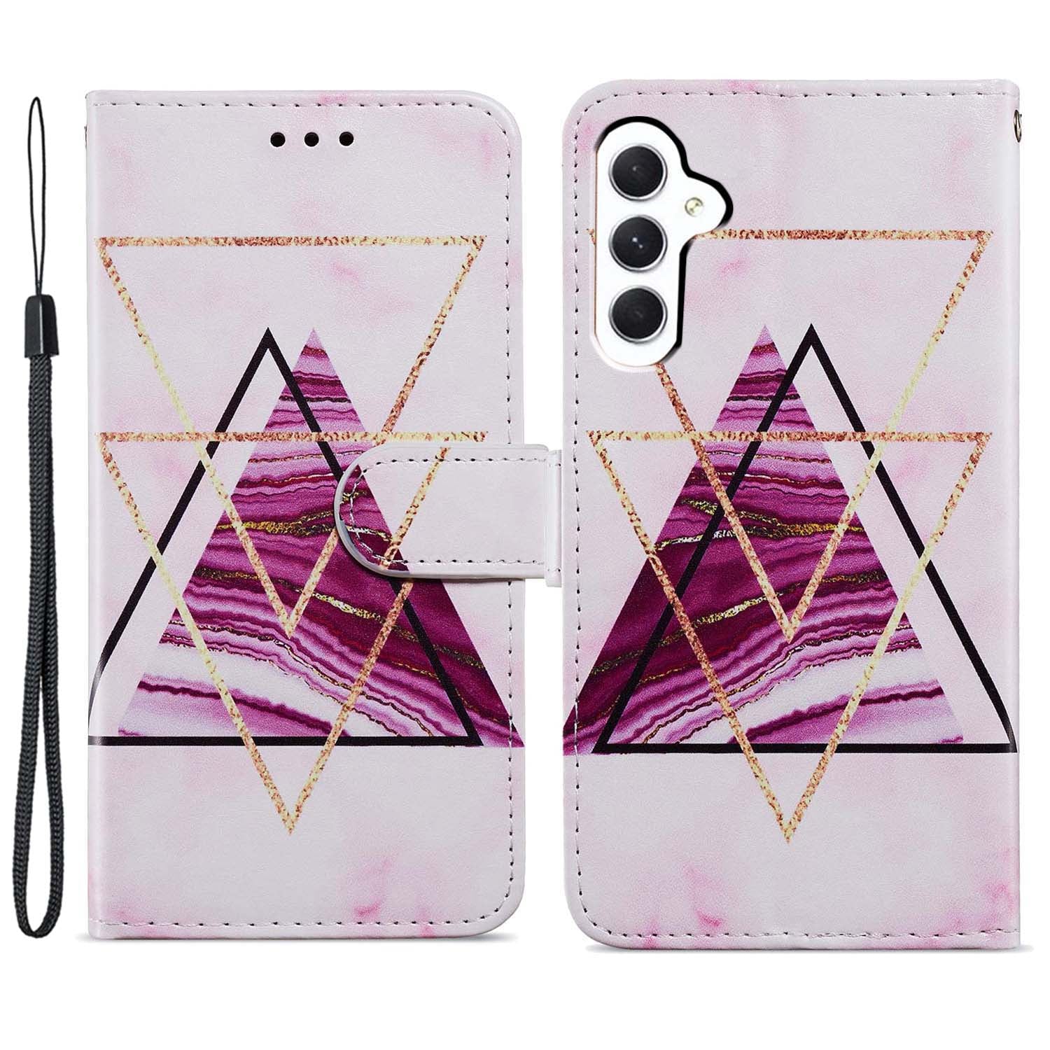 For Samsung Galaxy A25 5G PU Leather Pattern Printing Phone Case Stand Flip Wallet Cover with Strap For Samsung Galaxy A25 5G PU Leather Pattern Printing Phone Case Stand Flip Wallet Cover with Strap